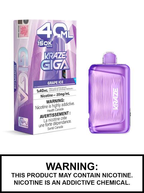 Kraze Giga 150K Disposables - 40ml