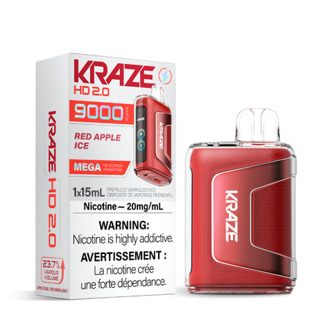 Kraze HD 2.0 Disposable - Red Apple Ice