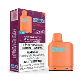 Drip'n Level X Pod - Peach Blue Razz Ice – True North Vapor