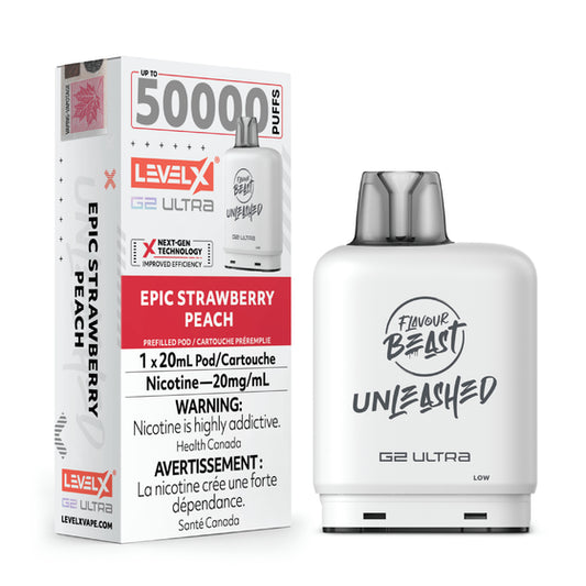 Flavour Beast Unleashed Level X G2 ULTRA Pod - Epic Strawberry Peach