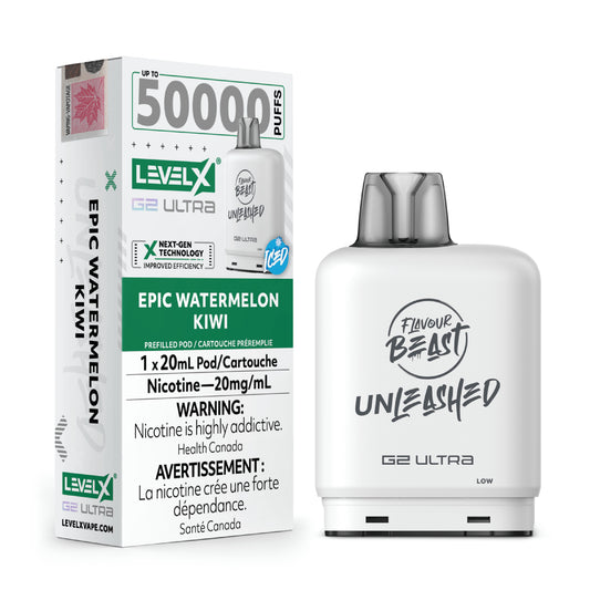 Flavour Beast Unleashed Level X G2 ULTRA Pod - Epic Watermelon Kiwi (Iced)