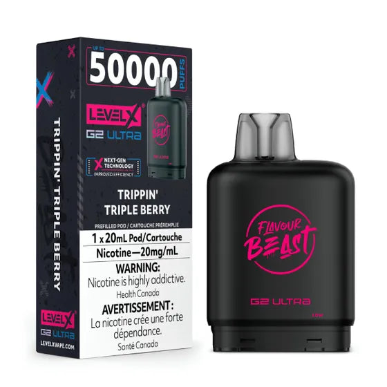 Flavour Beast Level X G2 Ultra Pod - Trippin' Triple Berry