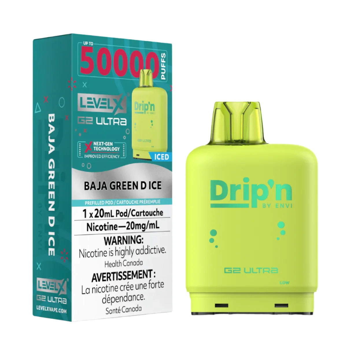 Level X G2 Ultra 50K Pods - Drip'n Series