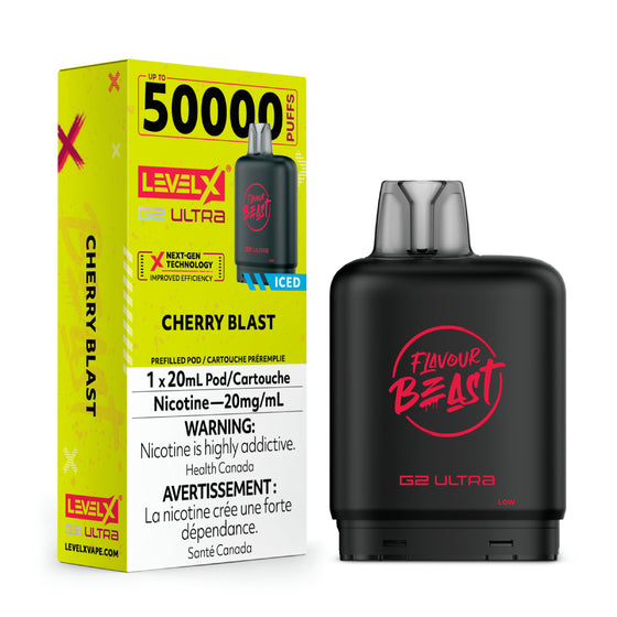 Flavour Beast Level X G2 Ultra Pod - Cherry Blast Iced