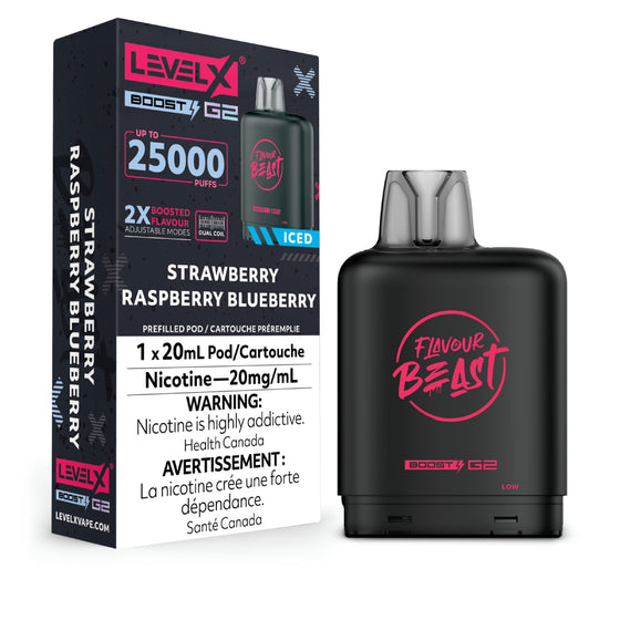 Flavour Beast Level X Boost Pod - Pomme verte Gusto True North Vapor Flavour Beast Level X Boost Pod - Pomme verte Gusto True North Vapor