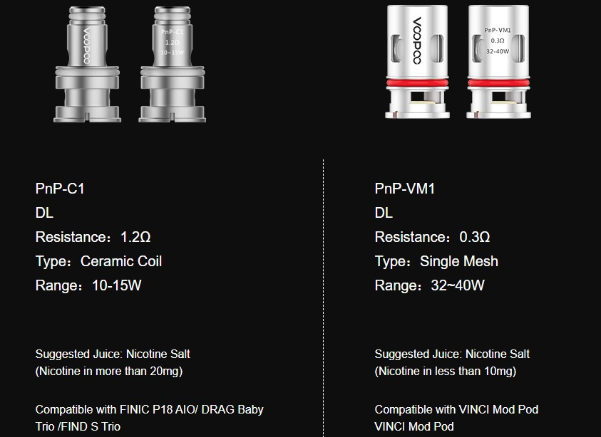 VOOPOO PnP Replacement Coils (5 pack) True North Vapor VOOPOO PnP Replacement Coils (5 pack) True North Vapor