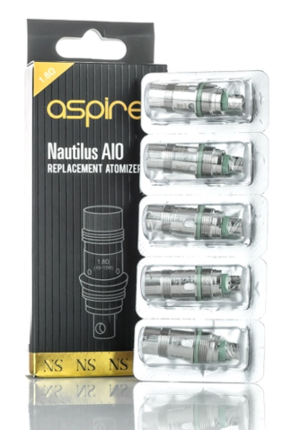 Aspire Nautilus AIO NS 1.8ohm Coils (5pk) True North Vapor Aspire Nautilus AIO NS 1.8ohm Coils (5pk) True North Vapor
